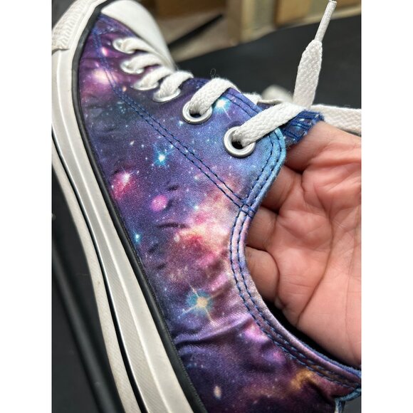 Converse All Star Satin Galaxy Print Sneakers Womens 8 Mens 6 - Picture 10 of 10